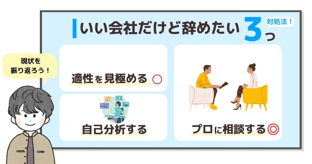 いい会社だけど辞めたいときの対処法